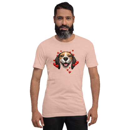 Heather Prism Peach , Happy Beagle, Black and Red with White stripe