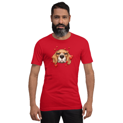 Red , Grumpy Beagle, Tan with White muzzle