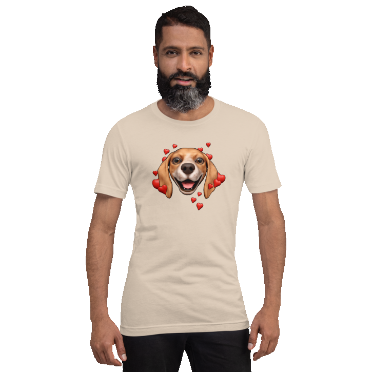 Soft Cream , Happy Beagle, Tan with White muzzle